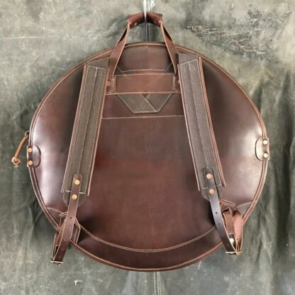 Tackle leather cymbal bag