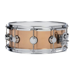 DW Collectors Series Bell Bronze Snare Drum with chrome hardware