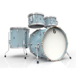 British Drum Co Legend Fusion 22" 4-piece drum set, Skye Blue finish 2