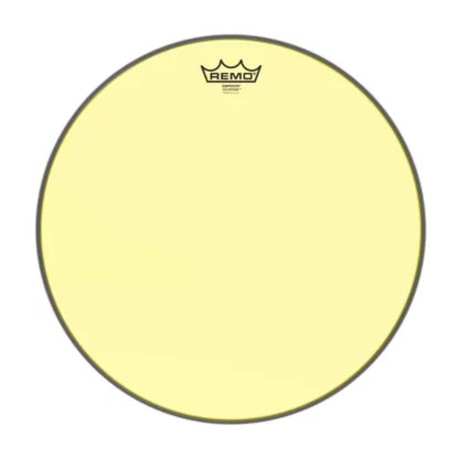Remo Emperor Colortone drum head: colour=yellow