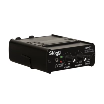 Stagg SIA-ST headphone amp, front and side view